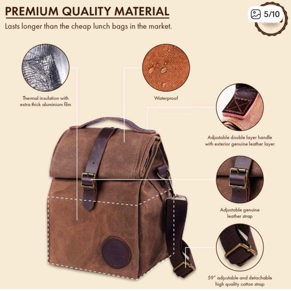 NWT Asebbo Insulated Lunch Bag - Picture 2 of 11